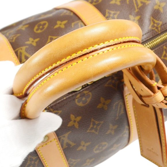 Louis Vuitton Keepall 45 Travel Duffle Handbag Monogram Canvas Leather - Picture 5 of 11